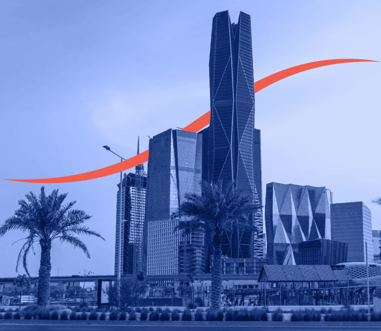 Financial district skyline in Riyadh, Saudi Arabia, representing Eyad’s financial management services for foreign businesses.